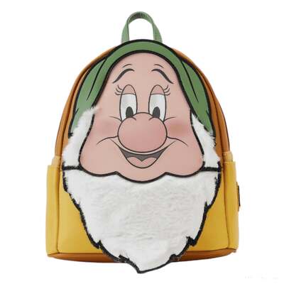 Loungefly Disney Schneewittchen und die sieben Zwerge schüchtern linsenförmiger Mini-Rucksack