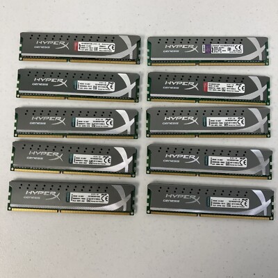 10 Sticks - Hyper X Genesis Kingston 9905402-544.A00LF 4GB 240pin DIMM DDR3