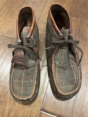 men’s Clarks wallabies plaid shoes 9,5 Clarks Wallabee Harris Tweed Pack Men main image 4
