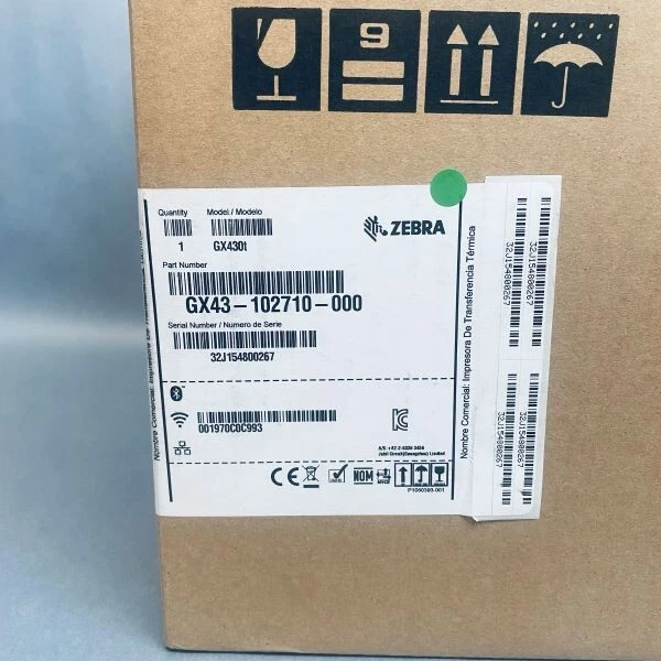 Zebra Thermal Barcode Printer 300 dpi 4 in. Width with Warranty - Image 2 of 4