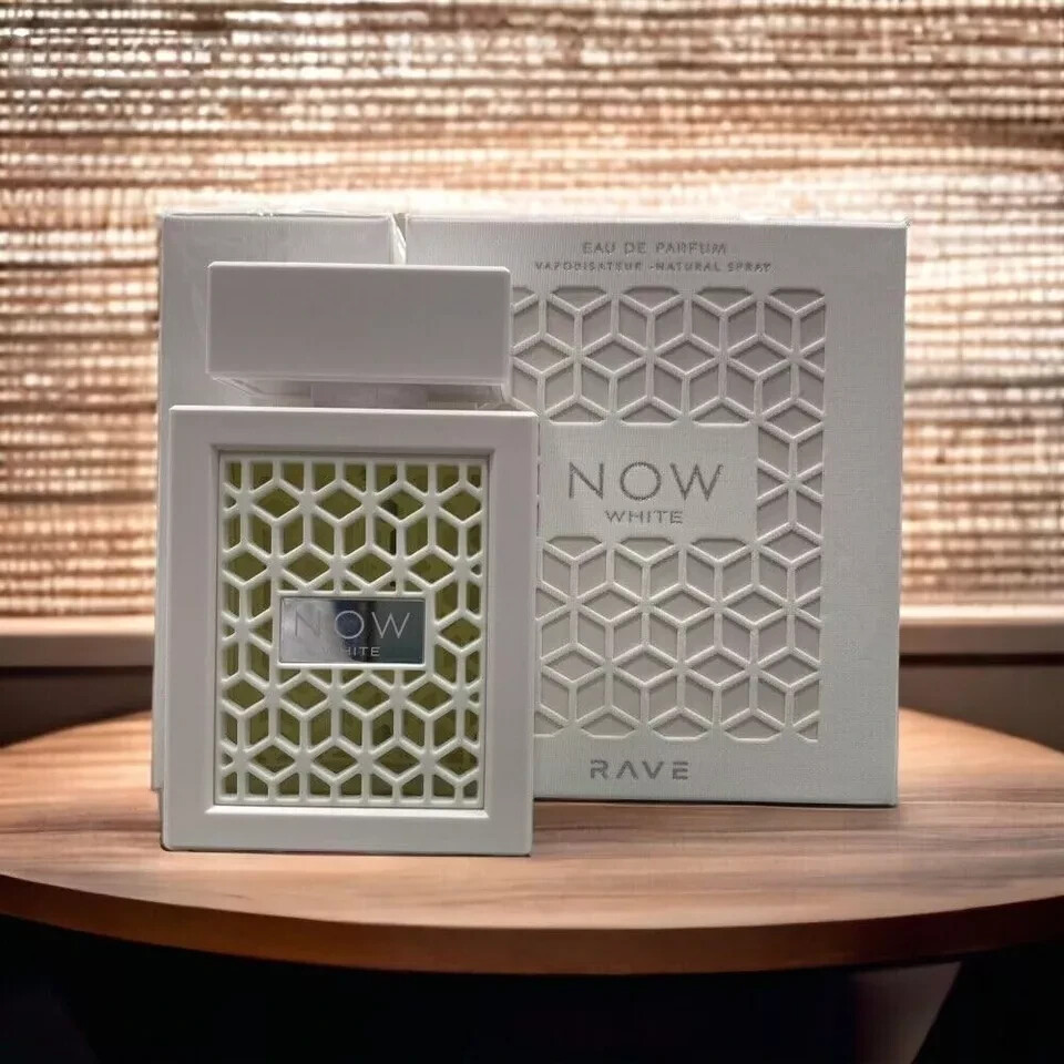 Rave Now White By Rave Lattafa 3.4/3.3 oz Edp Spray For Unisex New In Box