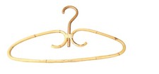 Vintage Boho Organic Bamboo Rattan Cane Clothes Hanger