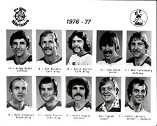 PF11 Orig Photo 1976-77 SAN DIEGO MARINERS HOCKEY ANDRE LACROIX NORM FERGUSON
