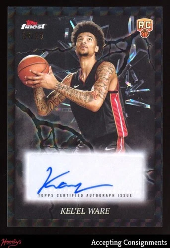 2024-25 Finest Electrifying Black Geo Refractor Kel'el Ware 24/25 ROOKIE AUTO RC