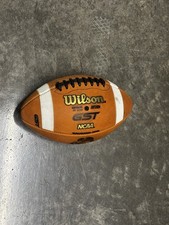 Wilson 1003 GST NFHS Collegiate Leather Tan Game Football