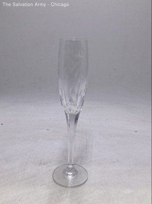 Clear Elegant Glass Crystal Cut Etched Tableware Glassware Champagne Flute