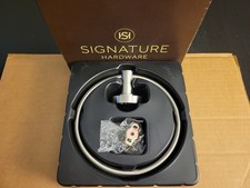 Signature Hardware SHLETRZBN Lexia 6-5/16" Towel Ring, Brushed Nickel