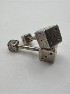 Vivre 925 Sterling Silver High Roller Dice Cufflinks 11g