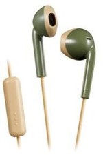 JVC HAF19MGC Vintage Earbuds IPX2 Sweat Proof Includes Mic  Remote Green  New