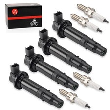 Ignition Coils Stick w/ Spark Plug For Yamaha YZF R6 2003-2005 YZF R6S 2006-2009