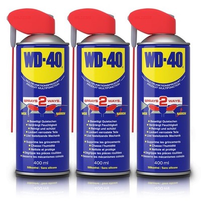 WD-40 3x 400ml FÜR SMART STRAW MULTIFUNKTIONSPRODUKT KRIECH SPRÜH SCHMIER ÖL 510