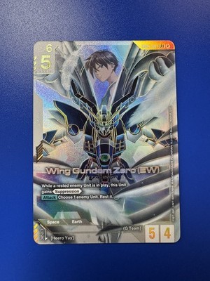 Bandai Wing Gundam Zero (EW) GD5-067 LR++ Gundam Card Game - Freedom Ascension