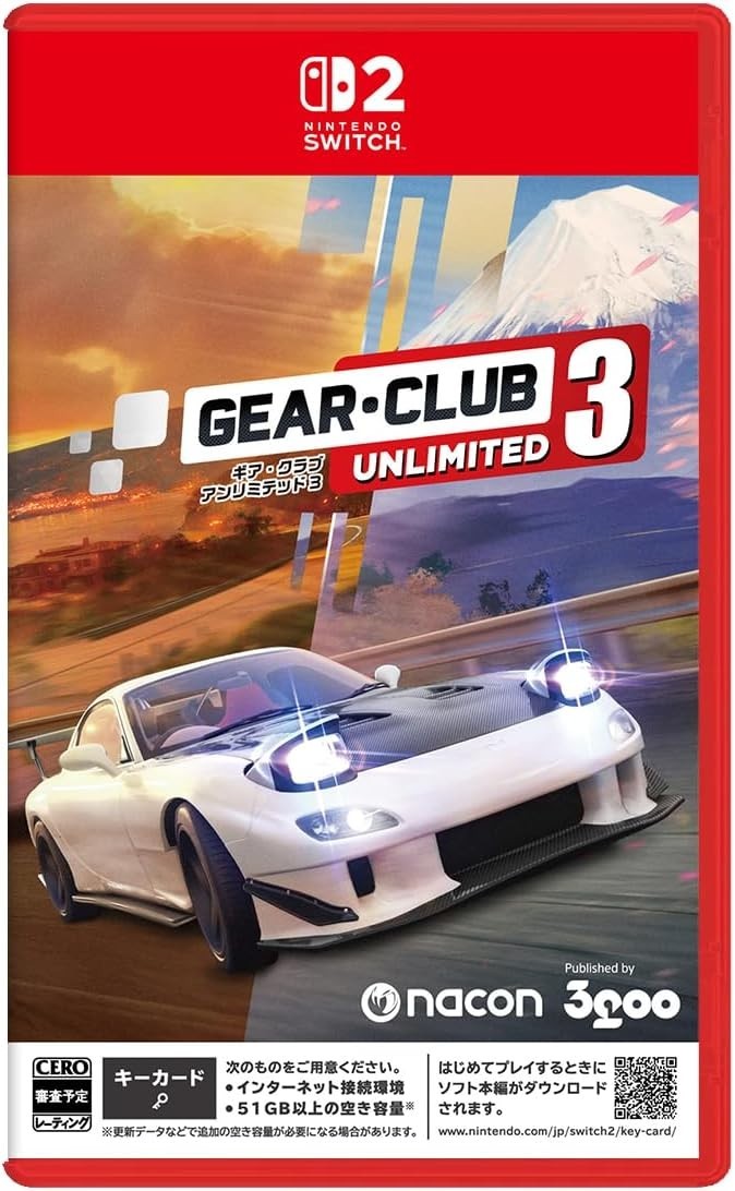 Gear Club Unlimited 3 (Nintendo Switch 2) Japan Import [Multi
