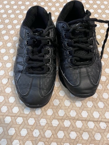 Chasse girls size 1 cheer shoes black