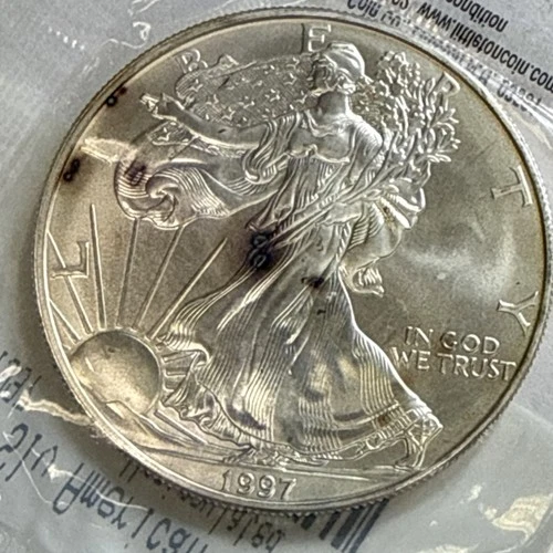 U.S. Mint American Eagle 1997 1 oz Silver Coin Business Strike