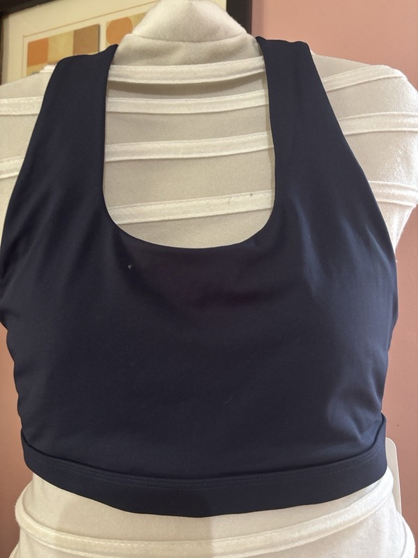 Fabletics NWT Impact Sports Bra Navy Blue Athletic Size Medium