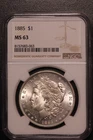 1885 MORGAN SILVER DOLLAR | NGC MS 63 | FROM A BOSTON COLLECTION | LOT J-29