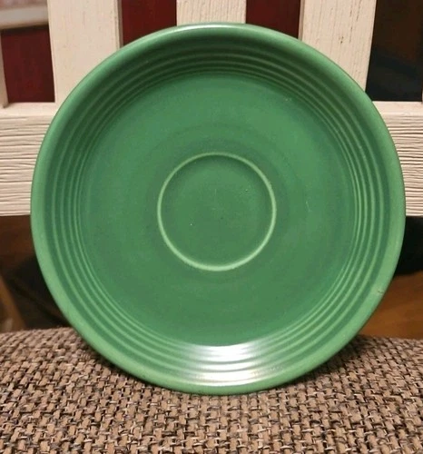 Vintage Homer Laughlin Fiestaware 6" Saucer, Medium Green