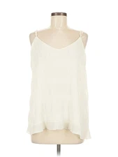 GiGio Women Ivory Sleeveless Blouse M