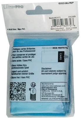light blue card sleeves Ultra Pro - Small Deck Protector Sleeves Gloss