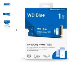 1TB M.2 2280 NVMe PCIe 4.0 Internal Solid State Drive Blazing Fast Speed