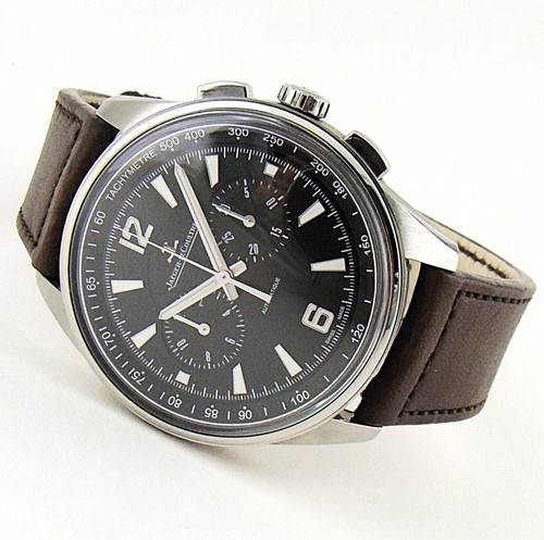 2021 Jaeger LeCoultre Polaris Chronograph 42mm Black Dial Q9028471 JLC Box Card