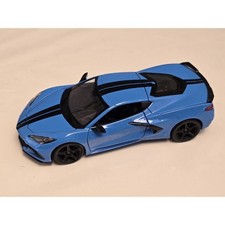 Maisto 2020 Chevrolet Corvette Stingray Z51 Coupe Blue with Black Stripes 1/24