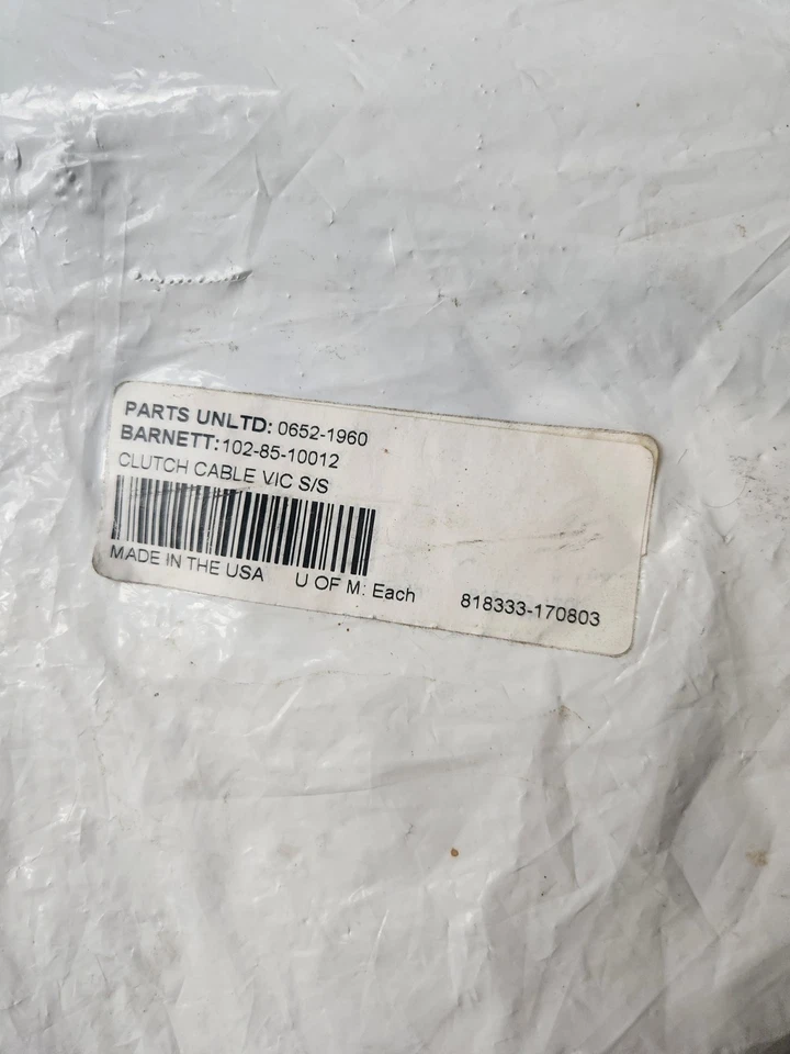 Cable de embrague de acero inoxidable Barnett Performance para Victory 102-85-10012 Foto 4 de 4