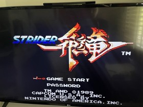 Strider (Nintendo NES, 1989) Cartridge - Tested And Works - Capcom