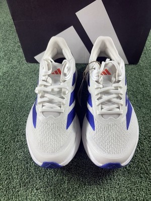 Adidas Duramo SLM2 M Size 8.5 White Blue Running Shoes New 