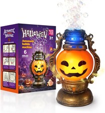 Halloween Pumpkin Bubble Machine for Kids 3 , Automatic with Light Music