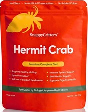 Hermit Crab Food - Premium Complete Diet. Non-GMO Organic. US FDA Facility. S...