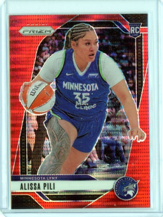 2024 Panini Prizm WNBA Alissa Pili Rookie Red Pulsar Prizm # 83 209/299