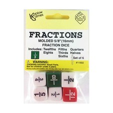 Koplow Dice d6 Fraction Dice 6 New