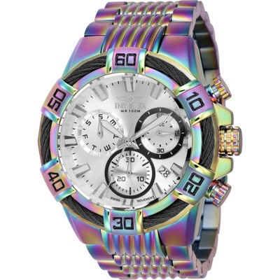 Invicta Bolt Chronograph Quartz Silver Dial Men's Watch 43636