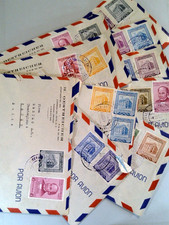 Wenezuela lata 1940./50. partia korespondencyjna poczty lotniczej (10) Caracas do Baden Szwajcaria