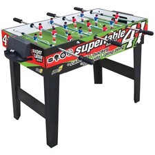 Biliardino Tavolo 4in1 Mini Calcetto Biliardo Ping Pong Hockey Aste Telescopiche