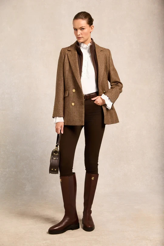 Holland Cooper Melissa Jersey Blouse White RRP £79.00