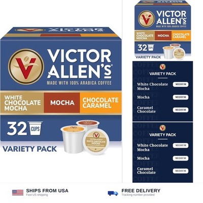 Victor Allen's Coffee Mocha Variety Pack (White Chocolate Mocha, Mocha, Choco...