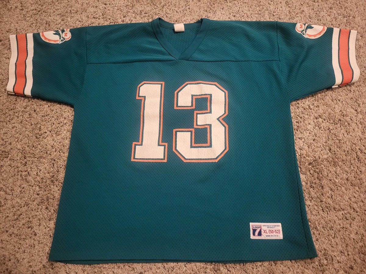 Vintage Logo 7 NFL Miami Dolphins Dan Marino #13 Jersey Size XL