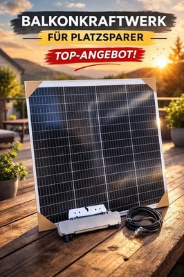 Mini- Balkonkraftwerk 150 Watt PV Solar Neu!