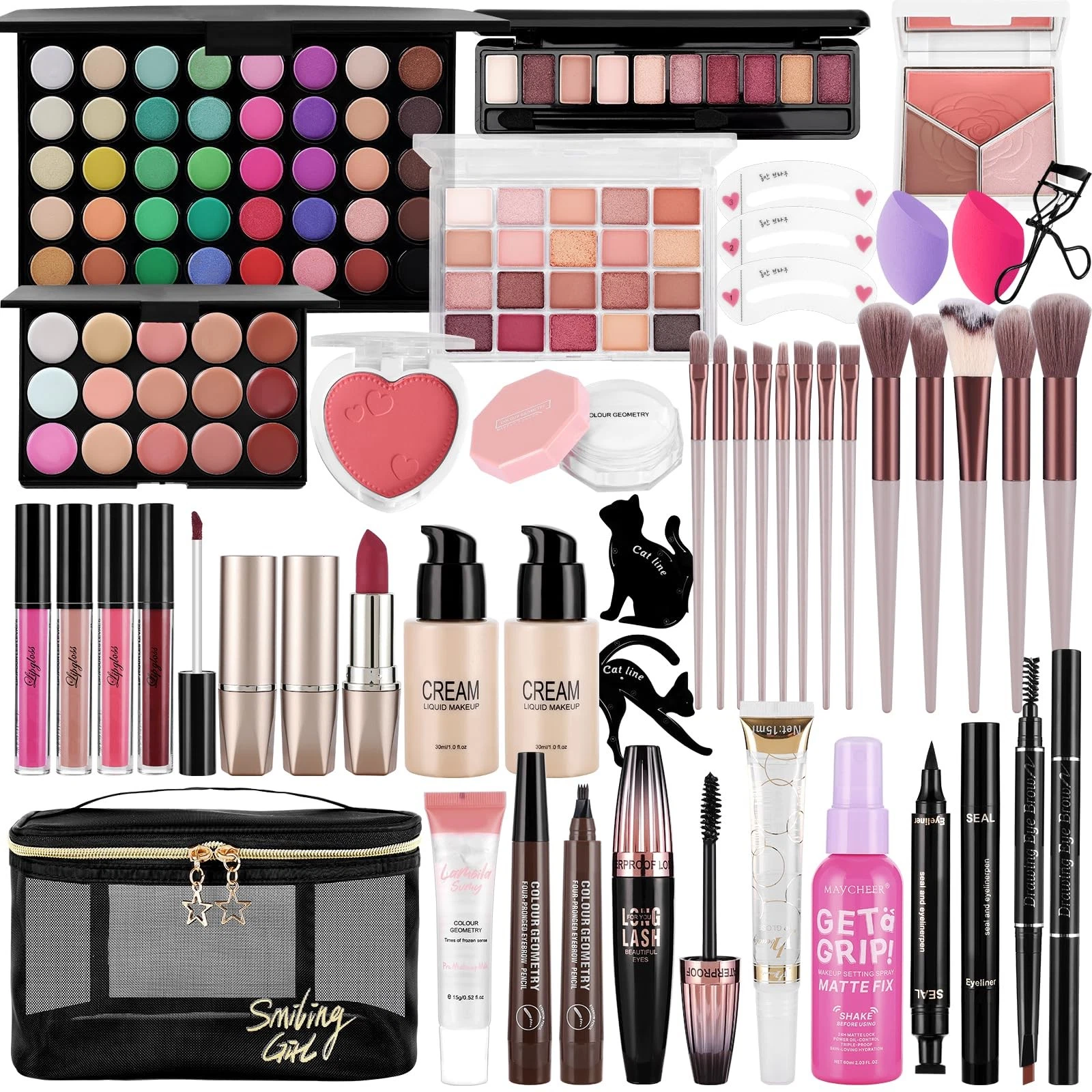 Makeup Kit for Women Full Include Foundation Eyeshadow Palette BLACK