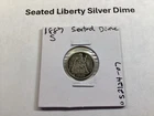 1887 S Seated Liberty 90% Silver Dime Type 4 from San Francisco Mint 052124 07tk