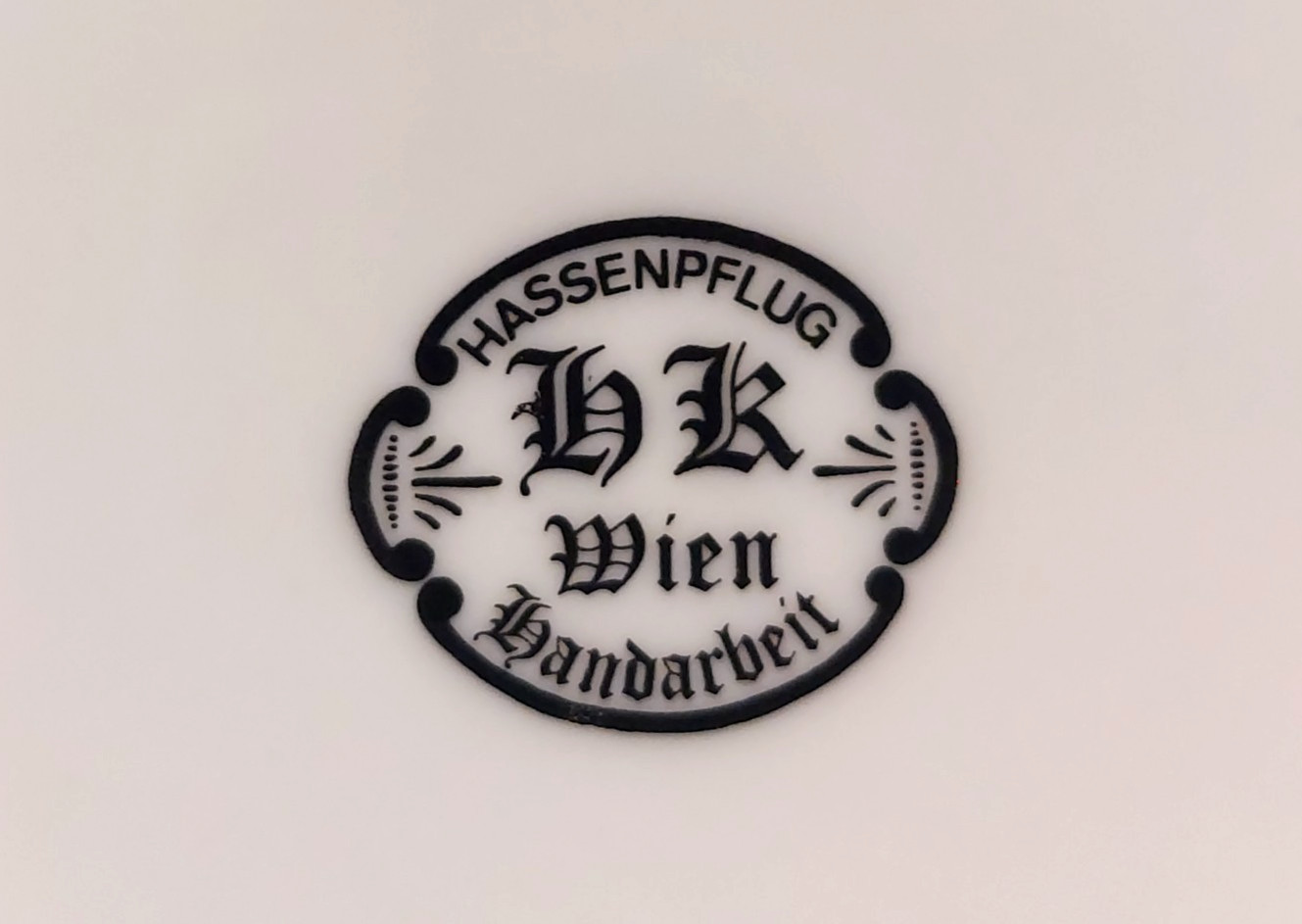 HASSENPFLUG  HK Wien Austria Handarbeit Porcelain Plate/Wall Hanging