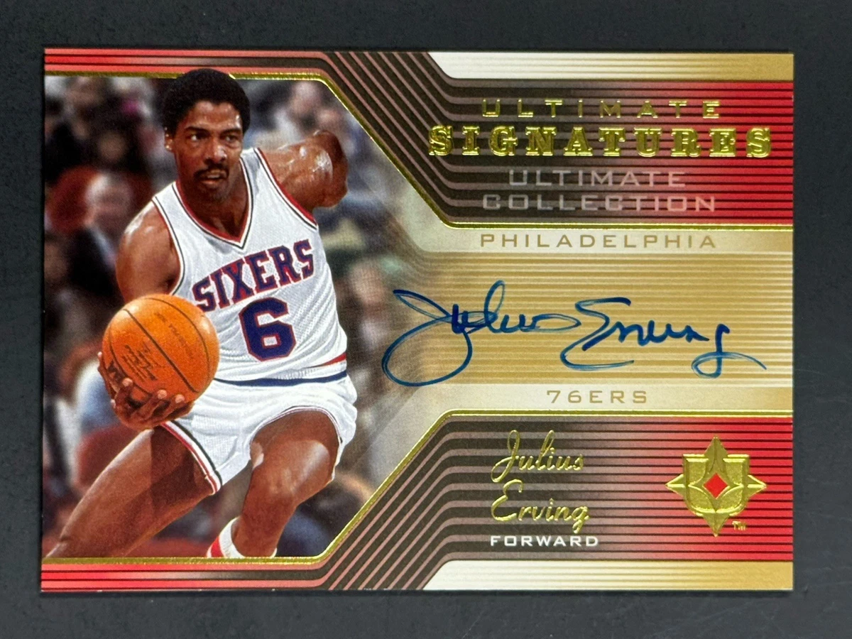 Upper Deck Julius Erving Basketball Autographed Sports Trading