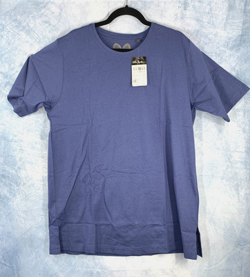 Woman's Ulla Popken US 12/14 Short Sleeves Scoop Neck Casual Blue T Shirt Top