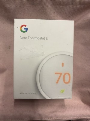 Google Nest Thermostat E Programmable Wi-Fi Smart Digital Heat/Cool White