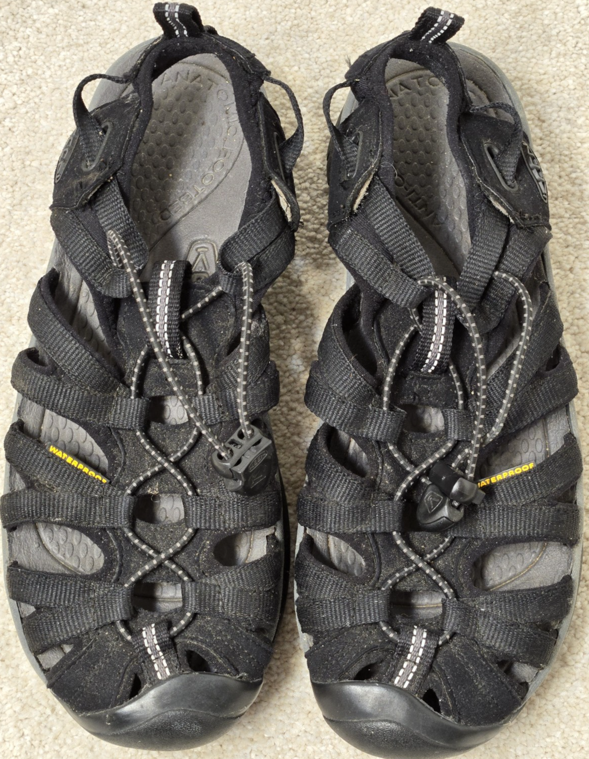 Keen sandali donna 7 5 nero sussurro impermeabile plantare anatomico antiodore