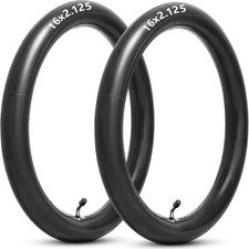 16X2.125 Replacement Butyl Inner Tube, 16 Inch Bike Tube with CR202 Bent Valve S