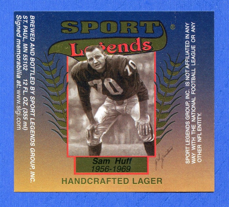 Sam Huff New York Giants Sport Legends Player in Need Fund Label 11803